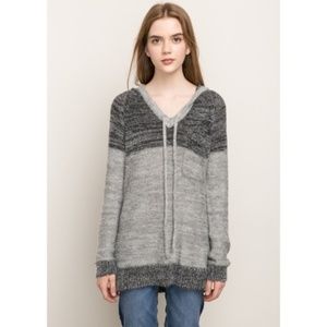 Mystree Color Block Pullover Sweater